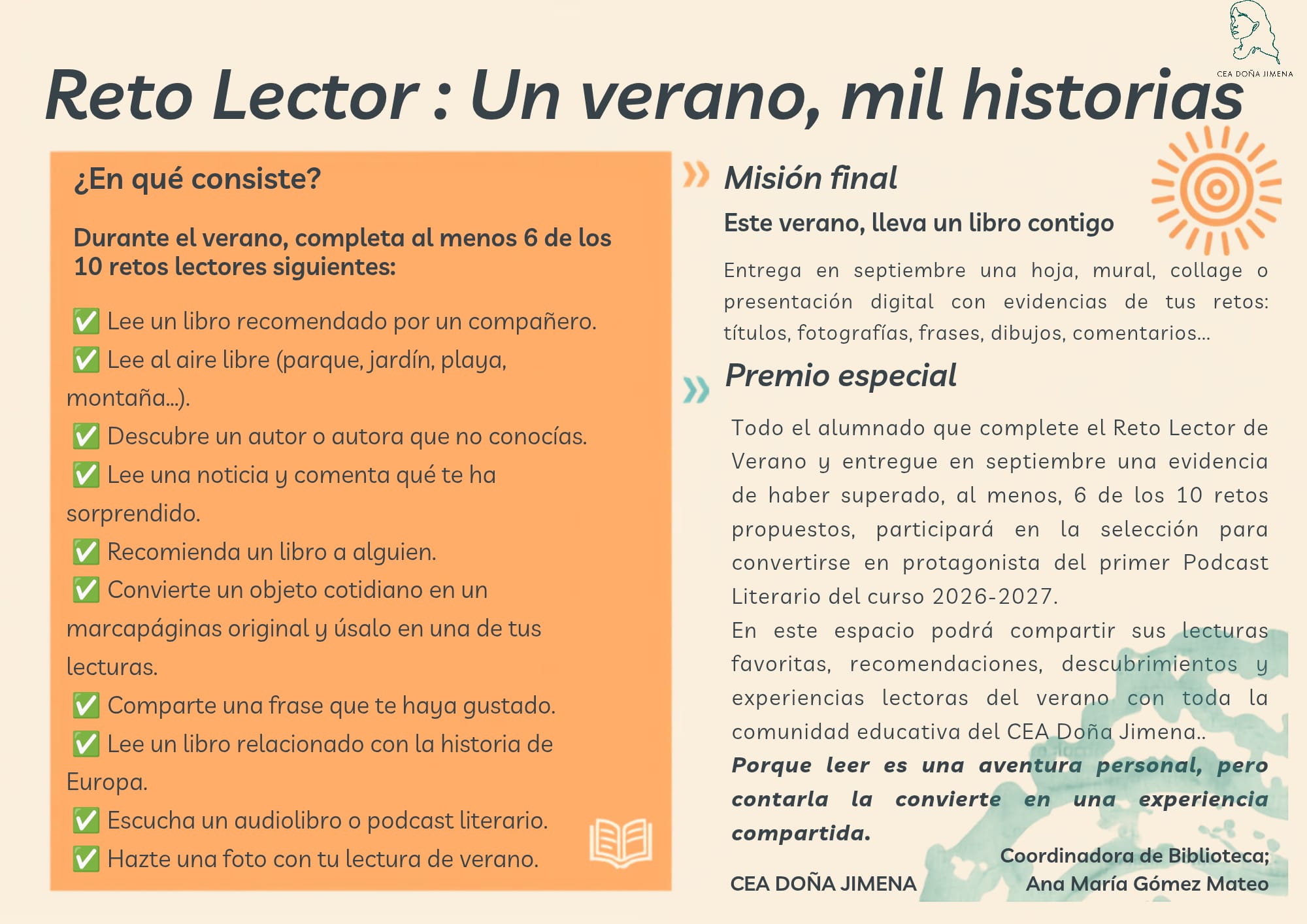 Reto lector verano 2025-2026
